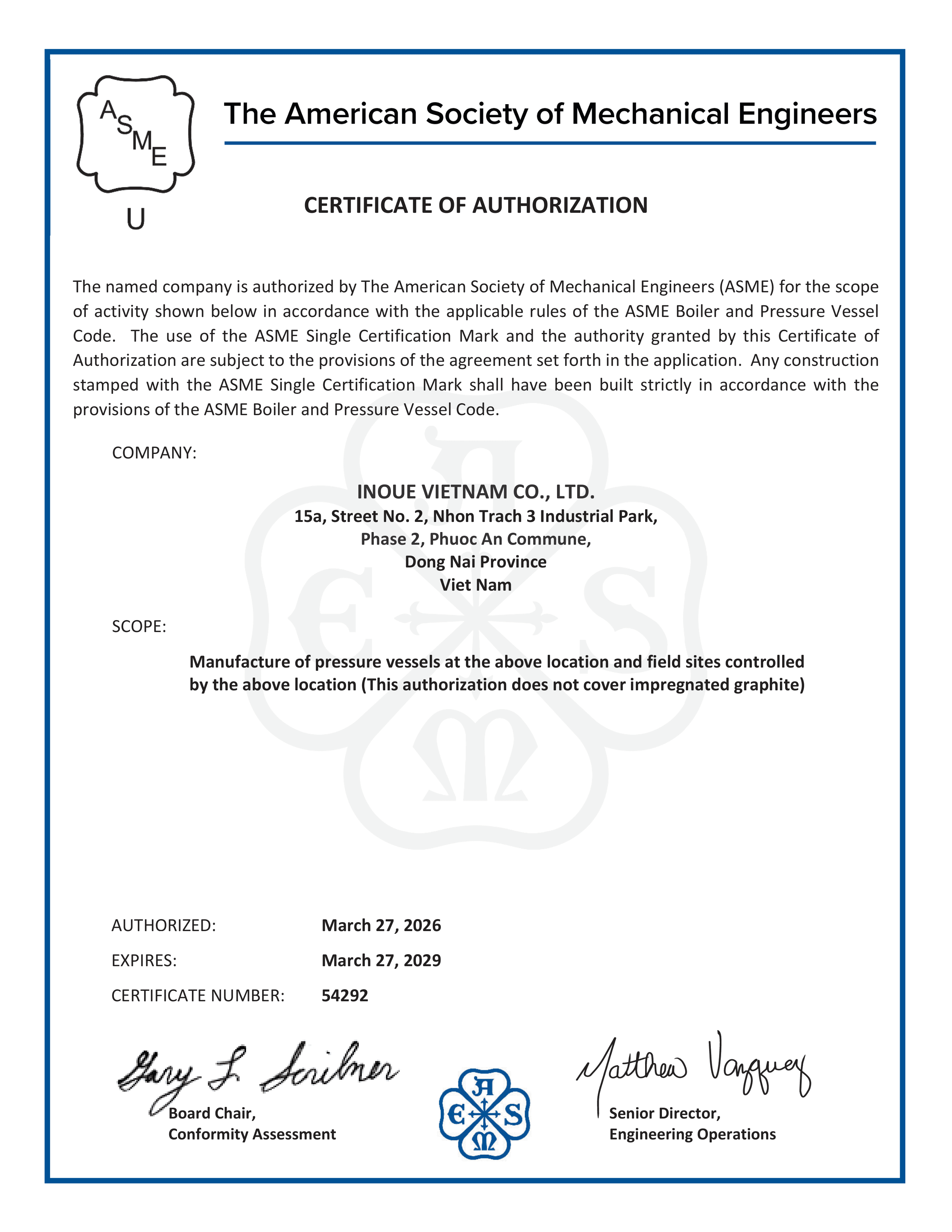 ASME U-Stamp